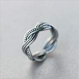 Retro Exquisite Twist Thai Silver Ring - Rings Universe