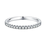 Elegant VVS1 Moissanite Diamonds Eternity Wedding Ring - Rings Universe
