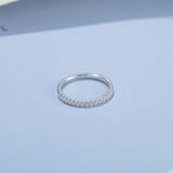 Elegant VVS1 Moissanite Diamonds Eternity Wedding Ring - Rings Universe