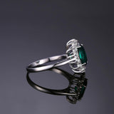 Fine Jewelry Lab Created Emerald Silver Ring - ringsuniverse