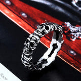 Unique Thin Skull Lady's Finger Ring - ringsuniverse