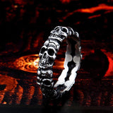 Unique Thin Skull Lady's Finger Ring - ringsuniverse