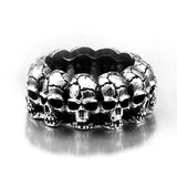 Unique Thin Skull Lady's Finger Ring - ringsuniverse