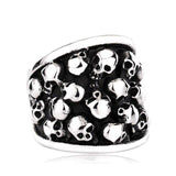 Unique Thin Skull Lady's Finger Ring - ringsuniverse