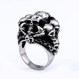 Unique Thin Skull Lady's Finger Ring - ringsuniverse