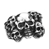 Unique Thin Skull Lady's Finger Ring - ringsuniverse