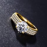 18K RGP Solitaire 2ct AAA+ CZ Diamonds Jewelry Ring - ringsuniverse