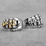 Biker Fist Punch Skull Punk Hip Hop Men Rings - ringsuniverse