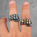 Biker Fist Punch Skull Punk Hip Hop Men Rings - ringsuniverse