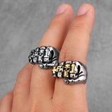 Biker Fist Punch Skull Punk Hip Hop Men Rings - ringsuniverse
