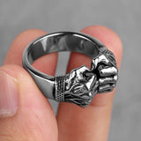 Angry Fist Power Man Men Ring - ringsuniverse