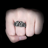 Angry Fist Power Man Men Ring - ringsuniverse