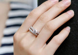 Fine Jewelry Silver AAA+ Quality Cubic Zirconia Diamonds Ring - ringsuniverse