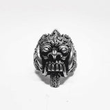 Motorcycle Biker Balinese Skull Ring - ringsuniverse