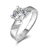 Charming 1.3 Carat Round Cut Lab Diamond Fine Jewelry Ring - Rings Universe