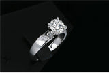 Charming 1.3 Carat Round Cut Lab Diamond Fine Jewelry Ring - Rings Universe