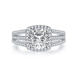 Fascinating 3 Carat Round Cut Lab Diamond Wedding Ring - Rings Universe