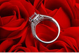 Fascinating 3 Carat Round Cut Lab Diamond Wedding Ring - Rings Universe