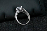Fascinating 3 Carat Round Cut Lab Diamond Wedding Ring - Rings Universe