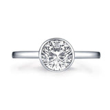Charming 1.7 Carat Round Cut Lab-created Diamond Wedding Ring - Rings Universe