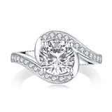 Radiant 1.8 Carat Round Cut Fine Jewelry Lab Diamond Wedding Ring - Rings Universe