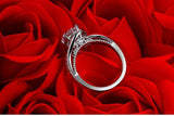 Radiant 1.8 Carat Round Cut Fine Jewelry Lab Diamond Wedding Ring - Rings Universe