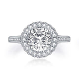 Elegant 1.5 carat Round Cut Lab Diamond Luxury Ring - Rings Universe