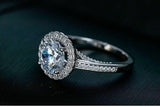 Elegant 1.5 carat Round Cut Lab Diamond Luxury Ring - Rings Universe