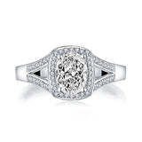 Oval Cut Classy 1.25 Carat Lab Diamond Wedding Ring - Rings Universe
