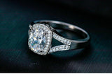 Oval Cut Classy 1.25 Carat Lab Diamond Wedding Ring - Rings Universe