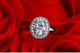 Splendid Oval Cut 1.25 Carat Lab Diamond Wedding Ring - Rings Universe