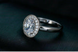 Splendid Oval Cut 1.25 Carat Lab Diamond Wedding Ring - Rings Universe
