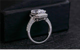 Elegant 3.9 Carat Emerald Cut Lab Diamond Luxury Wedding Ring - Rings Universe