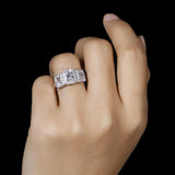Dazzling 1 Carat Radiant Cut Lab Diamond Luxury Ring - Rings Universe
