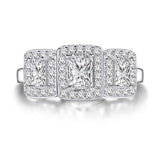 Dazzling 1 Carat Radiant Cut Lab Diamond Luxury Ring - Rings Universe