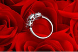 Dazzling 1 Carat Radiant Cut Lab Diamond Luxury Ring - Rings Universe