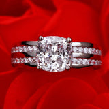 Fabulous 3.9 Carat Cushion Cut Lab Diamond Luxury Ring - Rings Universe