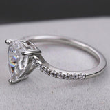 Captivating 2.3 carat Pear Cut Lab Diamond Luxury Wedding Ring - Rings Universe