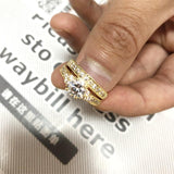 Original Silver 2.0ct Natural AAA+ CZ Diamonds Ring Sets - Rings Universe