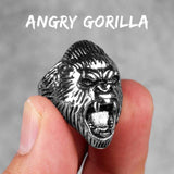 Stainless Steel Men Rings Gorilla Monkey Punk Hip Hop Cool Personality for Male Boyfriend Jewelry Creativity Gift Wholesale - ringsuniverse