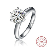Splendid Solitaire 1ct Lab Diamond Engagement Wedding Ring - Rings Universe