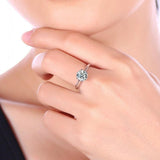 Splendid Solitaire 1ct Lab Diamond Engagement Wedding Ring - Rings Universe
