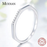 New Design Silver Stylish Stackable AAA+ CZ Diamonds Ring - Rings Universe