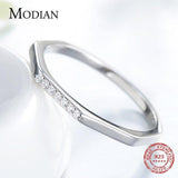 New Design Silver Stylish Stackable AAA+ CZ Diamonds Ring - Rings Universe