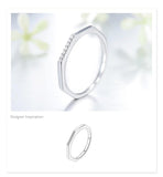 New Design Silver Stylish Stackable AAA+ CZ Diamonds Ring - Rings Universe