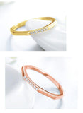 New Design Silver Stylish Stackable AAA+ CZ Diamonds Ring - Rings Universe
