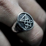Sigil of Lucifer Satan Seal Signet Ring - ringsuniverse