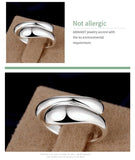 Silver Double Round Bead Waterdrop Ring - Rings Universe