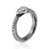Fashion Viking Snake Head Ring - ringsuniverse