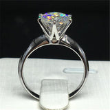 Luxury 18K White Gold Color 2.0ct Lab Diamond Ring - Rings Universe